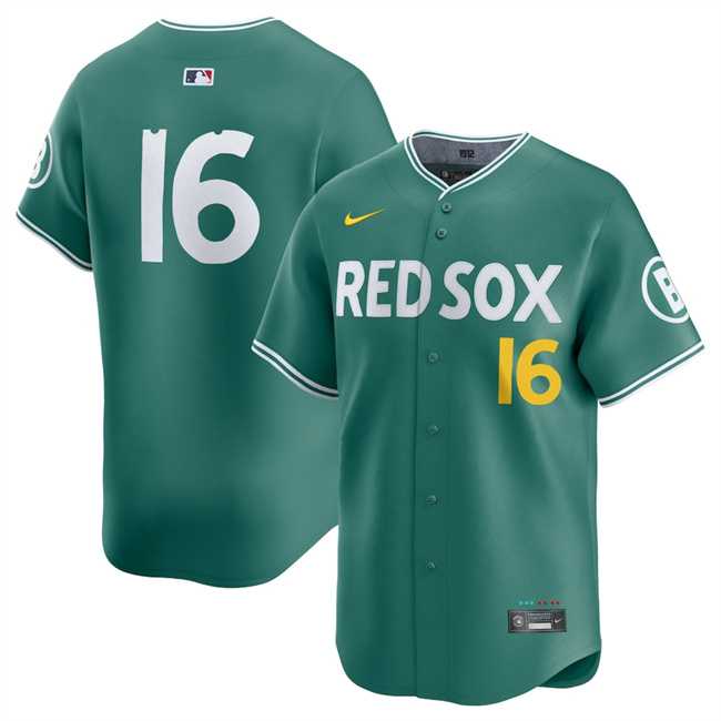 Men%27s Boston Red Sox #16 Jarren Duran Green 2025 City Connect Limited Stitched Jersey Dzhi